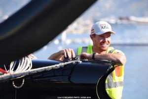 Tom Slingsby had a big task ahead as a last minute replacement for regular skipper, Jimmy Spithill - Oracle Team USA - America’s Cup World Series Toulon photo copyright Ricardo Pinto / Oracle Team USA taken at  and featuring the  class