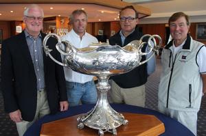 Chris Mansfield, Commodore of the Royal Southern Yacht Club, Robert Greenhalgh FAST40+ President, Bertie Bicket of Hamble Yacht Services, Graham Nixon, Rear Commodore Sailing of the Royal Southern Yacht Club photo copyright Louay Habib / FAST40+ taken at  and featuring the  class
