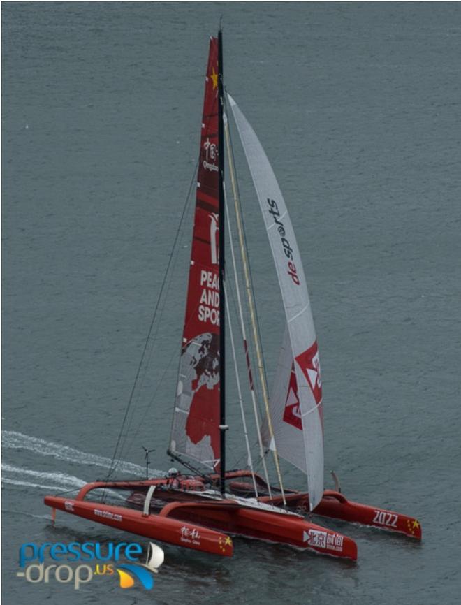 Guo Chuan Racing - Transpacific record attempt - 13 October 2016 © Pressure Drop . US