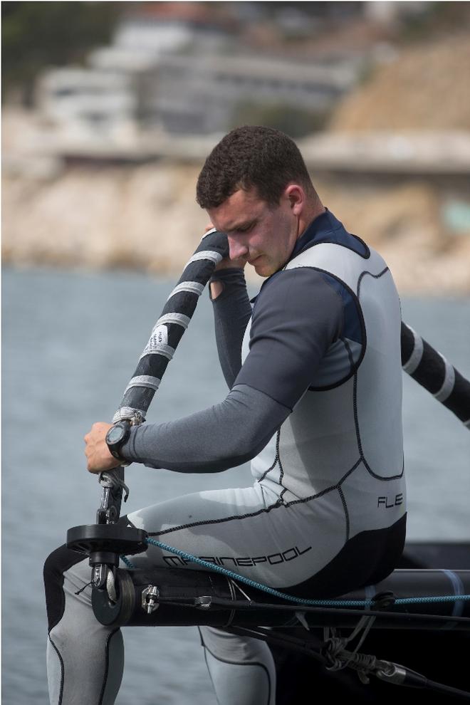 Shane Diviney - Armin Strom Sailing Team bowman  - GC32 Racing Tour – Marseille One Design © Sander van der Borch / Bullitt GC32 Racing Tour