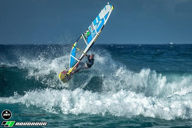 Rob Funk makes contact with the lip en route to a first place finish - NoveNove Maui Aloha Classic – November 2, 2016 ©  Si Crowther / IWT