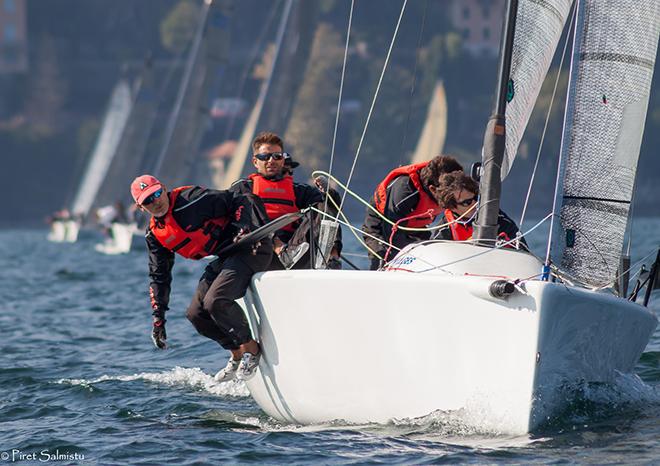 Niccolo Bertola's Taki 4 - Corinthian leader in Luino - 2016 Melges 24 European Sailing Series ©  Piret Salmistu