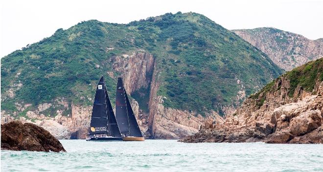 Standard Insurance Centennial and Free Fire sailing during the islands race - Volvo China Coast Regatta – 24 October 2016 ©  RHKYC/Guy Nowell http://www.guynowell.com/