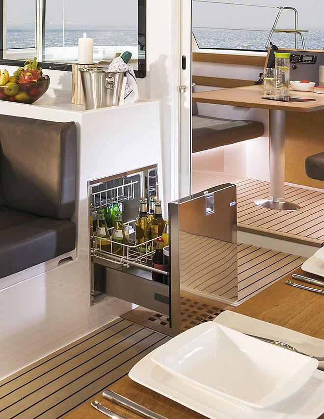 All the amenities of home - Nautitech Open 40. © Bavaria Yachts Australia http://www.bavariasail.com.au