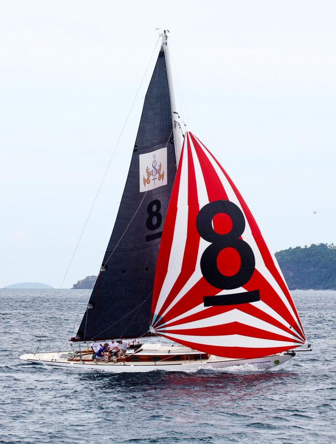 Anthea 1928 Camper and Nicholson 8m skippered by Olive Cully from the Royal Hong Kong Yacht Club.  PGYC All Souls Regatta 2016 © Terry Duckham