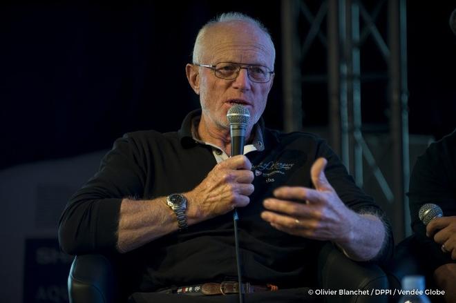 Round table with Nandor Fa (HUN), skipper Spirit of Hungary, at the VOG in Les Sables d'Olonne, France, on October 26th, 2016 ©  Olivier Blanchet / DPPI / Vendee Globe http://www.vendeeglobe.org/