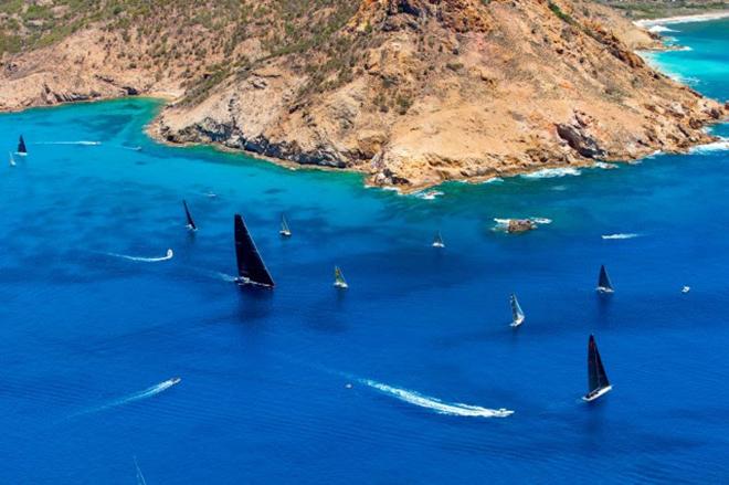 Fleet in action - Les Voile de St. Barth © Barby MacGowan