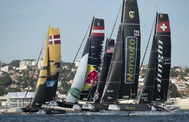The Extreme Sailing Series 2016. Act 7. Lisbon. Portugal. 7th October 2016 © Mark Lloyd http://www.lloyd-images.com