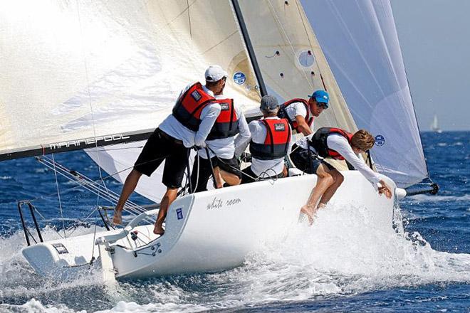 Michael Tarabochia's WHITE ROOM GER677 with Luis Tarabochia in helm at the Marinepool Melges 24 Europeans in Hyeres, France ©  Pierrick Contin http://www.pierrickcontin.fr/