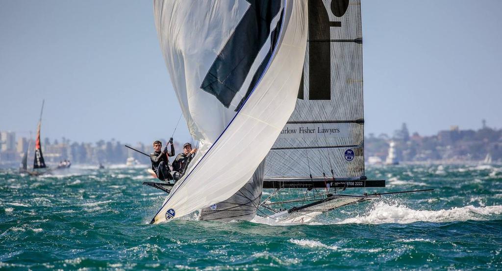 Thurlow Fisher - 18ft Skiffs - Major A. Frizelle Trophy - October 16, 2016 photo copyright Michael Chittenden  taken at  and featuring the  class