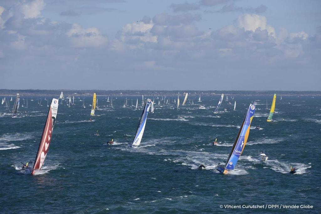 Start 2016 Vendee Globe Les Sables-d'Olonne, November 6, 2016 © Vincent Curutchet / DPPI / Vendée Globe 