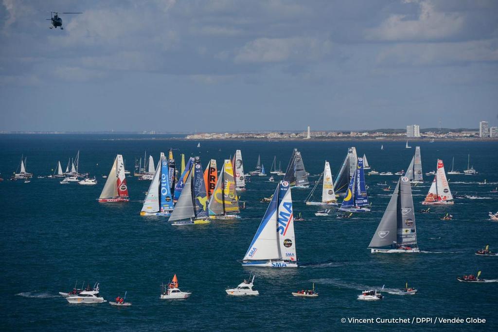 Start 2016 Vendee Globe Les Sables-d'Olonne, November 6, 2016 © Vincent Curutchet / DPPI / Vendée Globe 