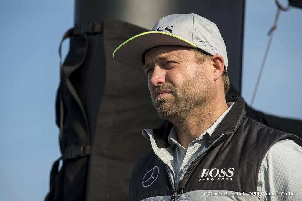 Alex Thomson (Hugo Boss)  - Start 2016 Vendee Globe Les Sables-d'Olonne, November 6, 2016 ©  Olivier Blanchett / DPPI / Vendee Globe http://www.vendeeglobe.org/