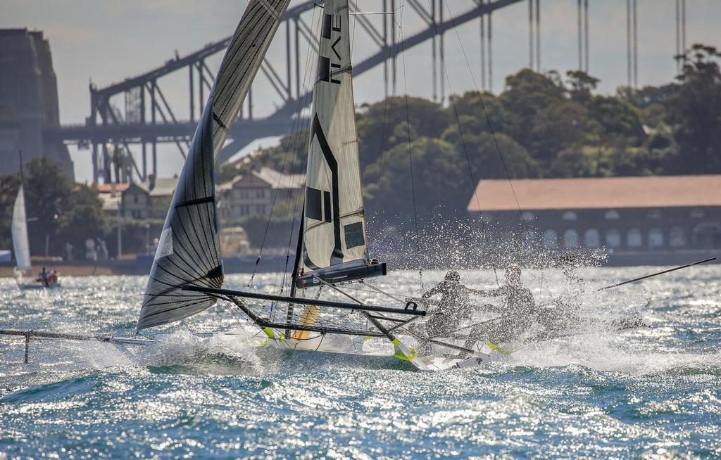  - 18ft Skiffs - Major A. Frizelle Trophy - October 16, 2016 photo copyright Michael Chittenden  taken at  and featuring the  class