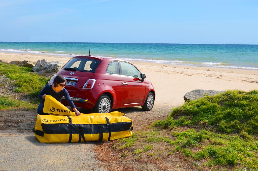 TIWAL bags in car ,Debut of TIWAL in New Zealand and Australia © Melinda Henshaw