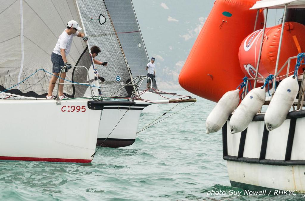 Starting at the boat end. Volvo China Coast Regatta 2016. © Guy Nowell / RHKYC