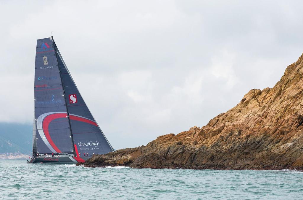 Scallywag enters the Ninepins. Volvo China Coast Regatta 2016. © Guy Nowell / RHKYC