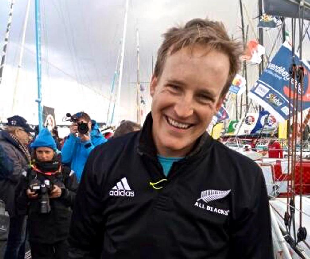 Conrad Colman ahead of the 2016 Vendee Globe start from Les Sables-d'Olonne photo copyright Conrad Colman (DR) taken at  and featuring the  class