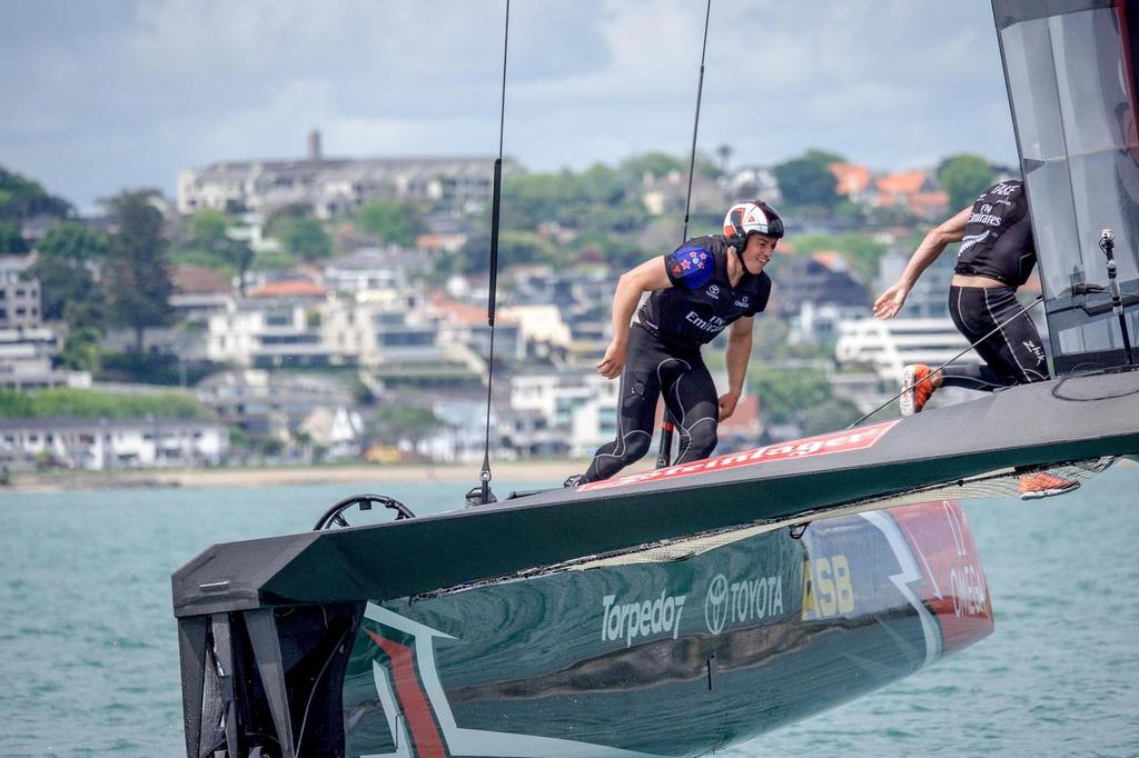 Dainese safety jacket announcement - Emirates Team NZ - November 8, 2016 © Emirates Team New Zealand http://www.etnzblog.com