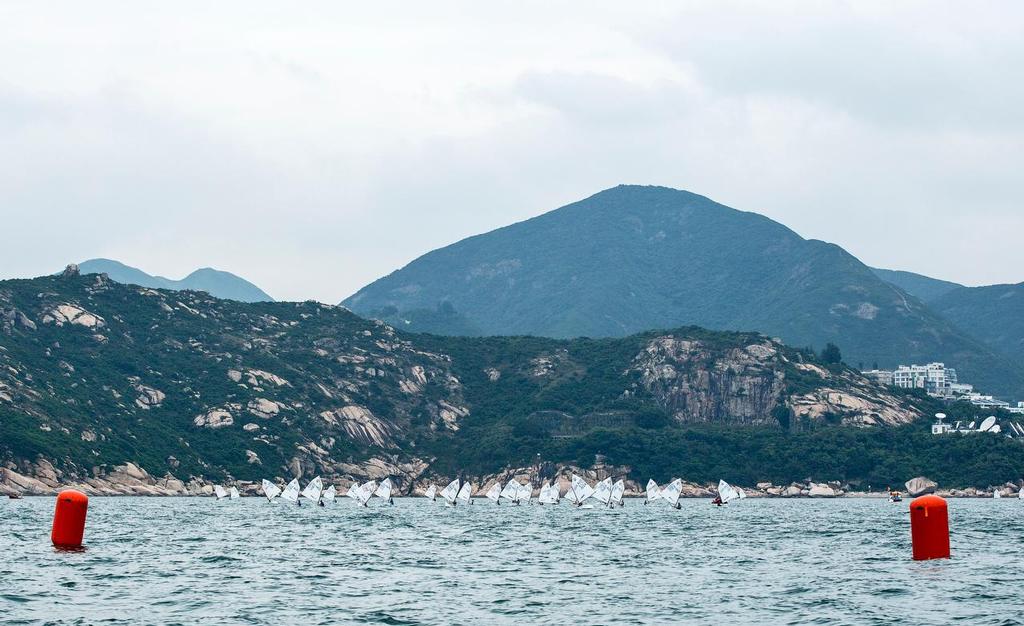 Fleet heads for the gate. HKODA National and Open Championships 2016.   © Guy Nowell / HKODA