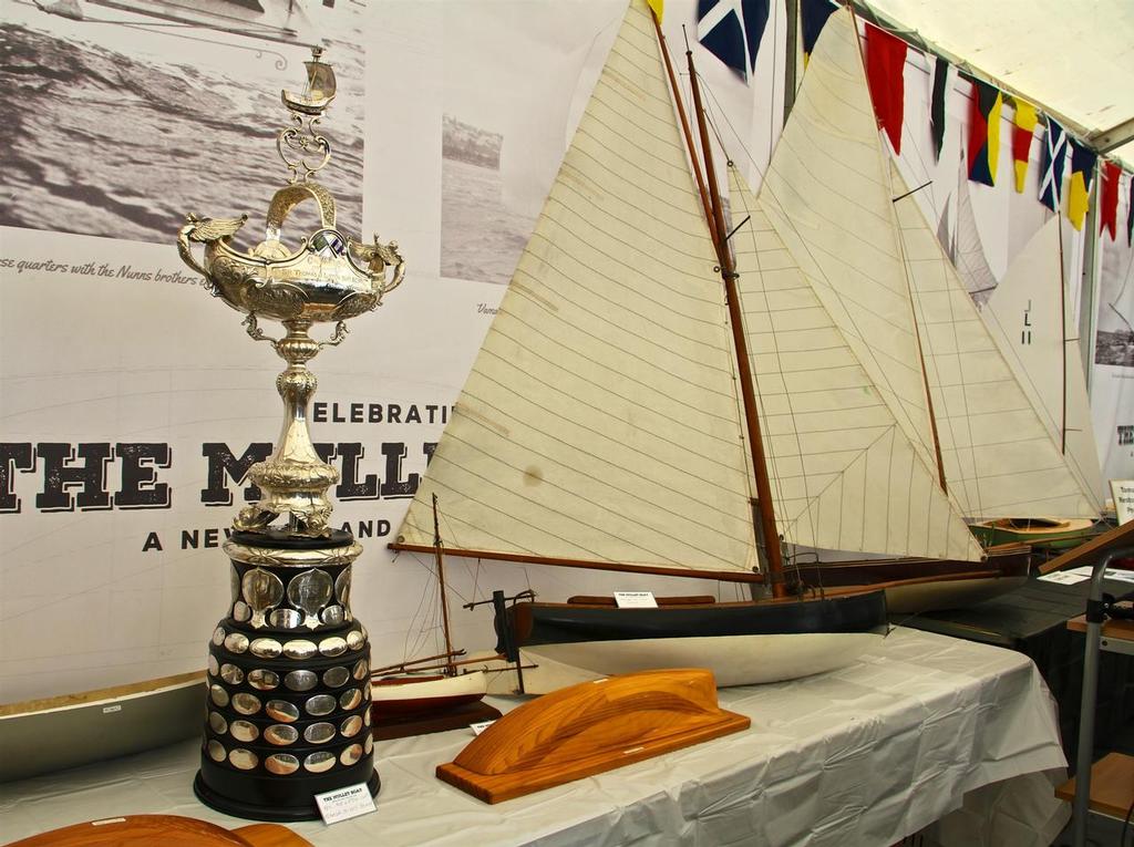 Lipton Cup surrounded by Models - Celebration of the Mullet Boat - Karanga Plaza, Halsey Street - October 6, 2016 - photo copyright Richard Gladwell www.photosport.co.nz taken at  and featuring the  class