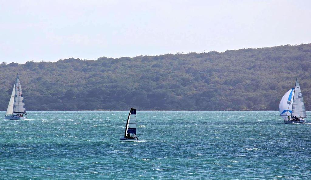 Joining the Coastal Classic fleet - Predictwind Waszp - 30nm run to Kawau - October 21, 2016 photo copyright PredictWind taken at  and featuring the  class