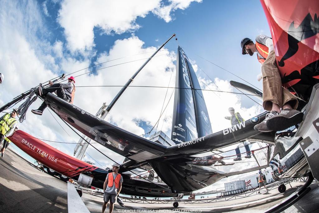 Oracle Team USA - AC45S Testing Boat 3 christening © Sam Greenfield/Oracle Team USA http://www.oracleteamusa.com