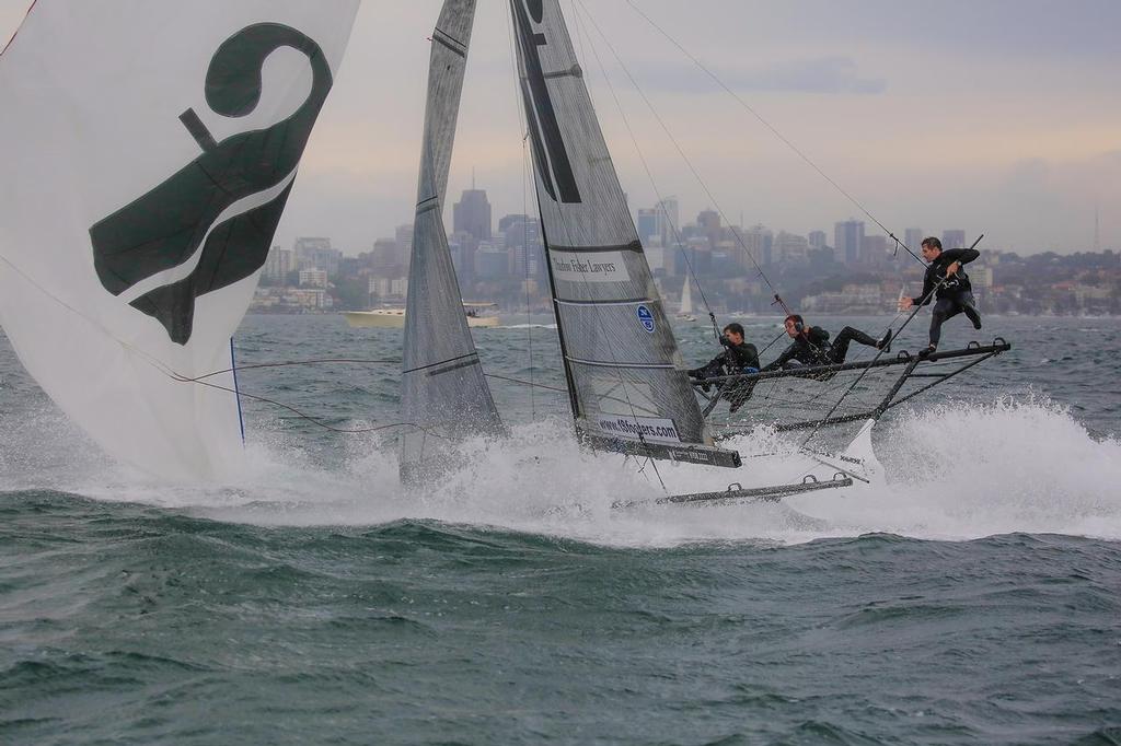 Thurlow-Sail-World-10 - Thurlow Fisher - Nosedive just before finish - NSW State Champs Oct 30, 2016 © Michael Chittenden 