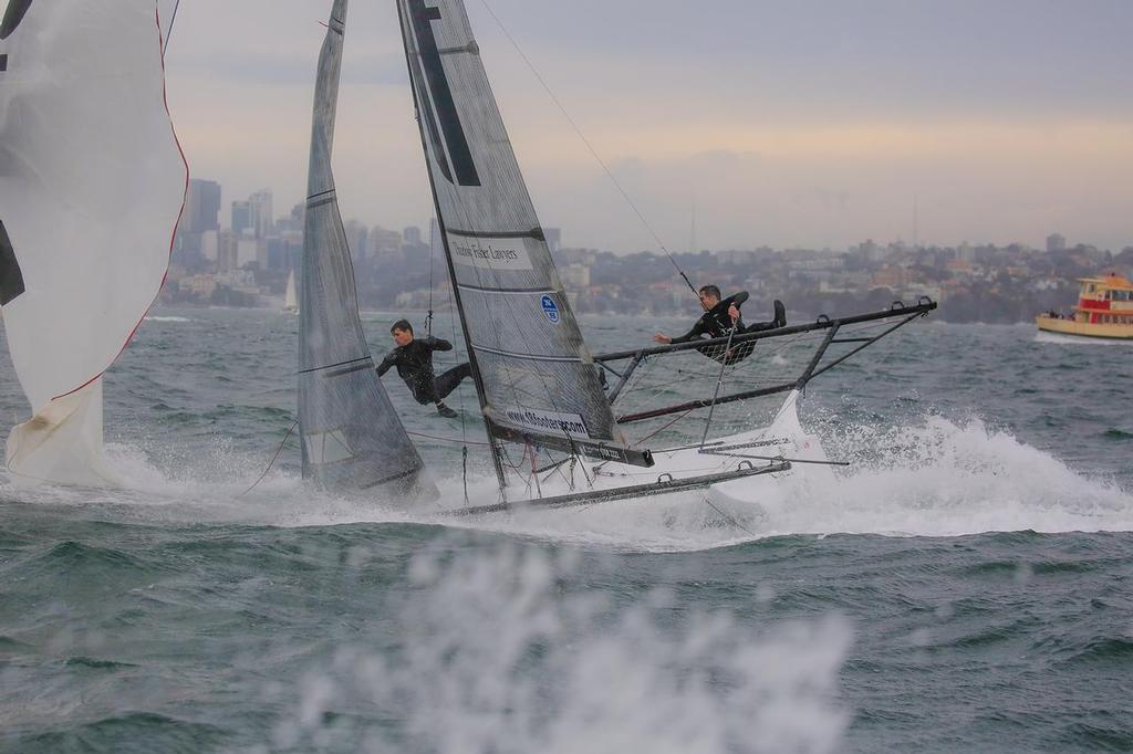 Thurlow-Sail-World-11 - Thurlow Fisher - Nosedive just before finish - NSW State Champs Oct 30, 2016 © Michael Chittenden 