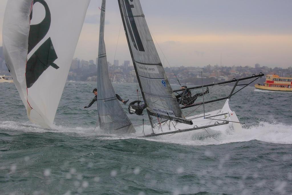 Thurlow-Sail-World-12 - Thurlow Fisher - Nosedive just before finish - NSW State Champs Oct 30, 2016 © Michael Chittenden 