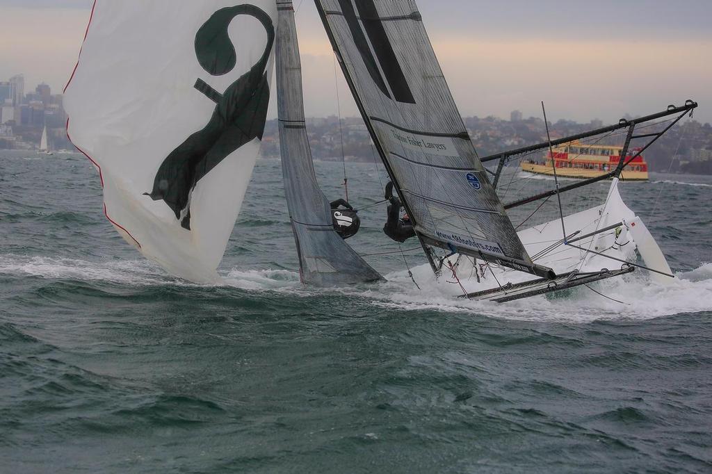 Thurlow-Sail-World-14 - Thurlow Fisher - Nosedive just before finish - NSW State Champs Oct 30, 2016 © Michael Chittenden 