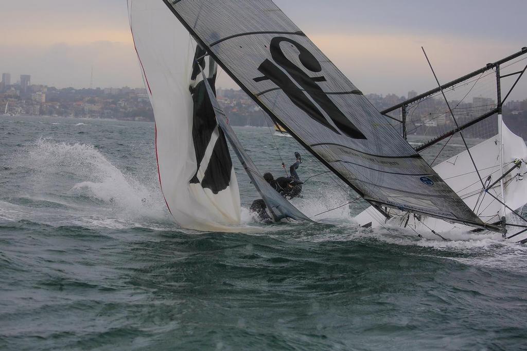 Thurlow-Sail-World-17 - Thurlow Fisher - Nosedive just before finish - NSW State Champs Oct 30, 2016 © Michael Chittenden 