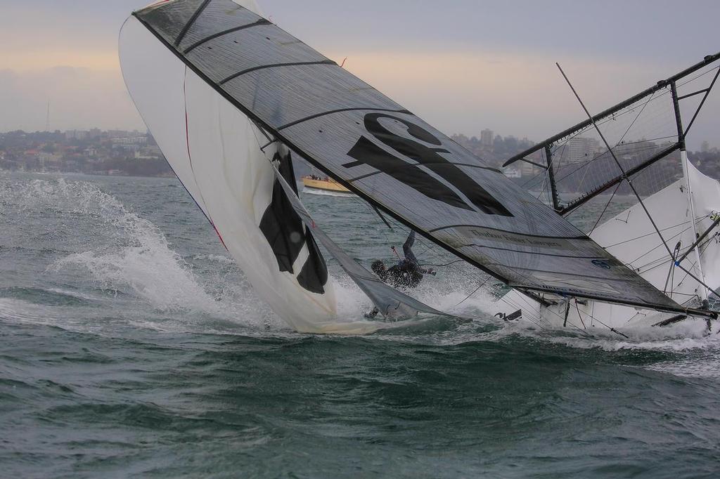 Thurlow-Sail-World-18 - Thurlow Fisher - Nosedive just before finish - NSW State Champs Oct 30, 2016 © Michael Chittenden 