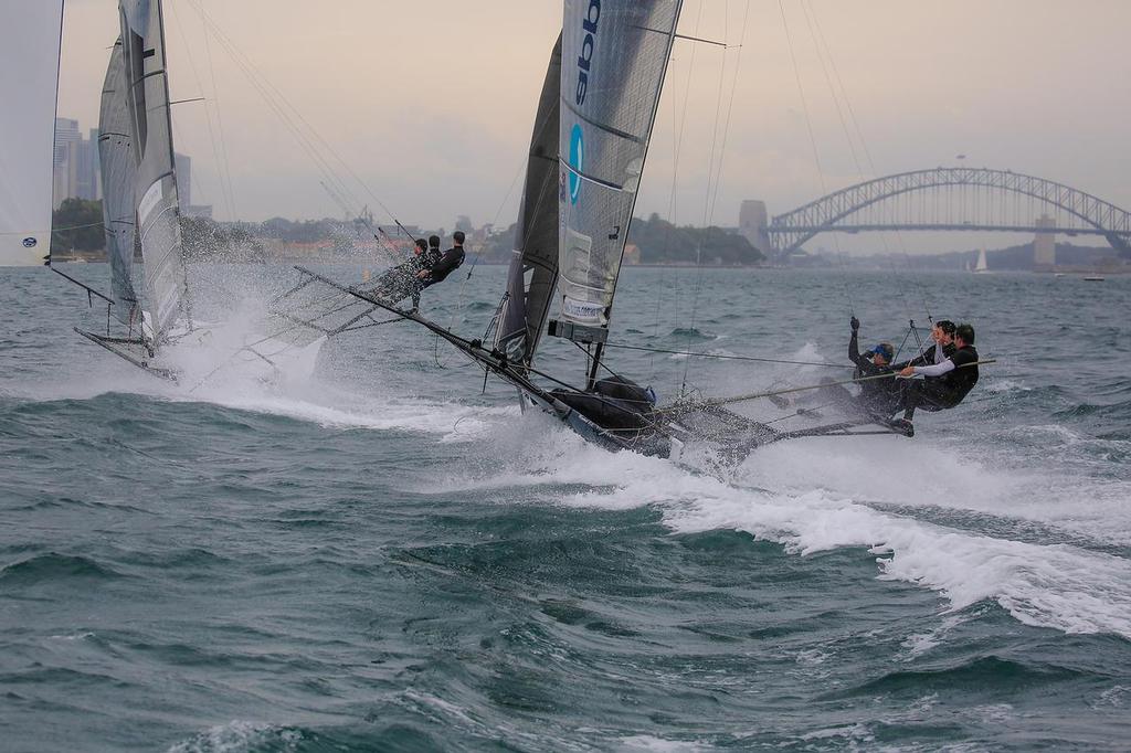 Thurlow-Sail-World-5 - Thurlow Fisher - Nosedive just before finish - NSW State Champs Oct 30, 2016 © Michael Chittenden 