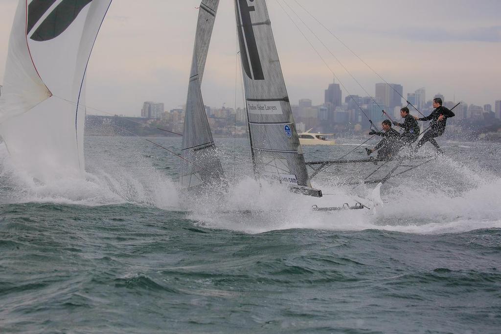 Thurlow-Sail-World-7 - Thurlow Fisher - Nosedive just before finish - NSW State Champs Oct 30, 2016 © Michael Chittenden 