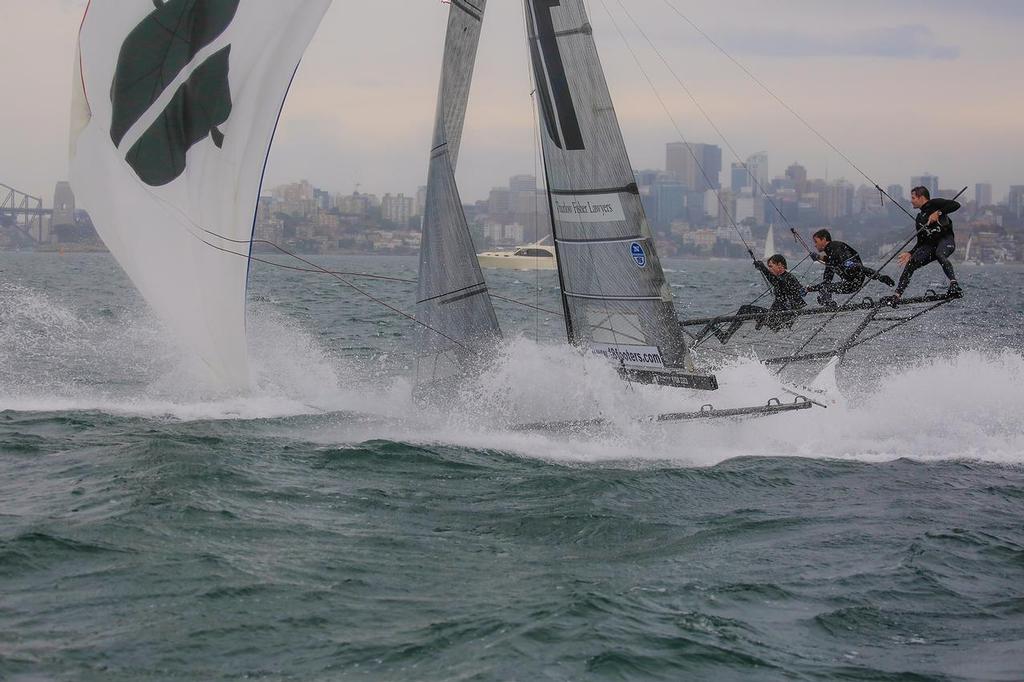 Thurlow-Sail-World-9 - Thurlow Fisher - Nosedive just before finish - NSW State Champs Oct 30, 2016 © Michael Chittenden 