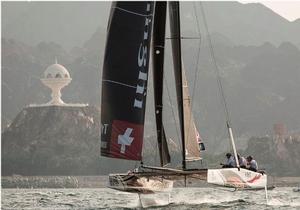 Act 1, Extreme Sailing Series Muscat – Day 1 – Alinghi – Oman will kick off the 2017 season from 8-11 March. photo copyright Lloyd Images taken at  and featuring the  class