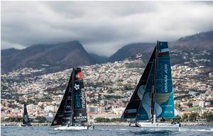 Act 6, Extreme Sailing Series Madeira Islands – Training day – Sail Portugal - Visit Madeira and Oman Air – After a successful inaugural Act in the Madeira Islands in 2016, the Series will return to the Portuguese venue from 29 June-2 July in 2017. photo copyright Lloyd Images taken at  and featuring the  class