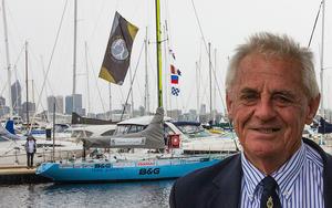 Jon Sanders with his S&S39, Perie Banou II photo copyright  John Curnow taken at  and featuring the  class