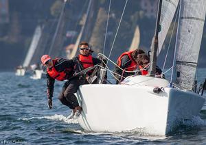 Niccolo Bertola's Taki 4 - Corinthian leader in Luino - 2016 Melges 24 European Sailing Series photo copyright  Piret Salmistu taken at  and featuring the  class