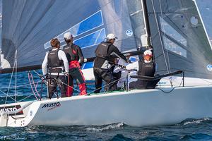 Eddy Eich's MUSTO Racing with Kicker Schäfer helming - 2016 Melges 24 European Sailing Series photo copyright  Piret Salmistu taken at  and featuring the  class