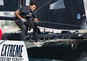 The Extreme Sailing Series 2016. Act 7. Lisbon. Portugal. 7th October 2016. photo copyright Mark Lloyd http://www.lloyd-images.com taken at  and featuring the  class