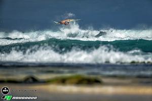 Takara Ishii flying high in the Youth Division - NoveNove Maui Aloha Classic – November 2, 2016 photo copyright  Si Crowther / IWT taken at  and featuring the  class