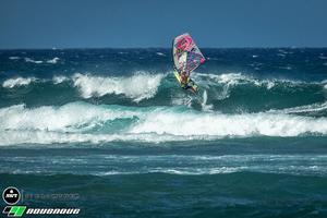 Jake Schettewi lines up another smack as he clinches the 2016 AWT Youth Championship. - NoveNove Maui Aloha Classic – November 2, 2016 photo copyright  Si Crowther / IWT taken at  and featuring the  class