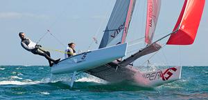Drew Carlyle from USA & Pip Pietromonaco AUS photo copyright Goodall Design taken at  and featuring the  class