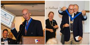 Ed Baird (left) and Dave Ullman (right) during the 2016 National Sailing Hall of Fame Induction photo copyright Igor Capibaribe Photography www.igorcapibaribe.com taken at  and featuring the  class