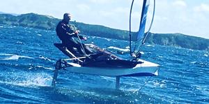 Out in the blue stuff - Predictwind Waszp - 30nm run to Kawau - October 21, 2016 photo copyright PredictWind taken at  and featuring the  class