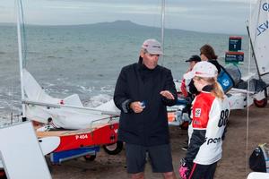 Russell Coutts with young sailors - O&rsquo;pen BIC Murrays Bay Stack Winchamps 2016 photo copyright Murrays Bay S.C taken at  and featuring the  class
