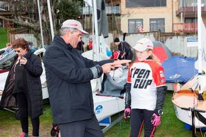 Russell Coutts and Imogen Herbert - O&rsquo;pen BIC Murrays Bay Stack Winchamps 2016 photo copyright Murrays Bay S.C taken at  and featuring the  class