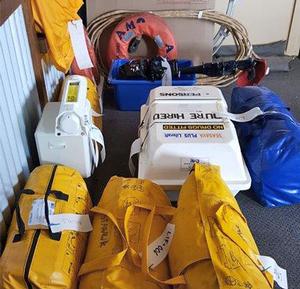 The beginnings of the new safety gear component to sailexchange.com.au photo copyright  SW taken at  and featuring the  class